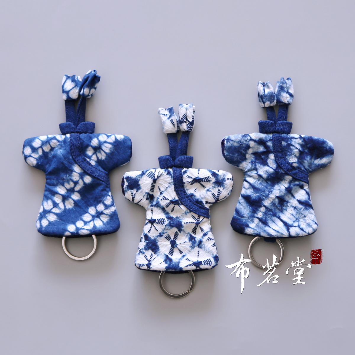 大理扎染钥匙包布茗堂可爱旗袍