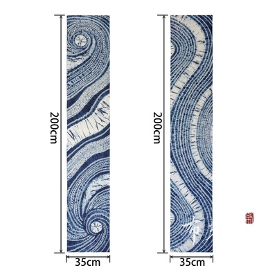 手工植物染棉布茶席布茗堂