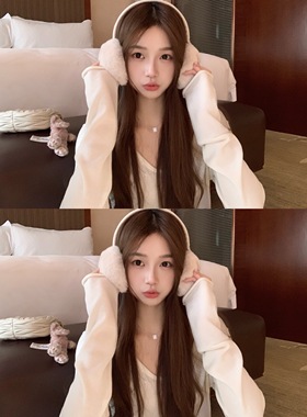 BBen 搭配好助手 白色圆领针织衫女秋冬2025新款设计感上衣打底衫