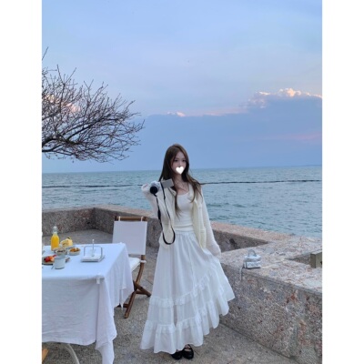 清仓特价 不规则蕾丝花边半身裙女2025新款小众蛋糕裙长裙