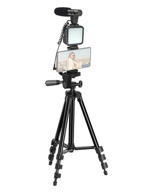 热销三脚架麦克风口袋灯套装1.3米收音摄影支架拍照热销配件套装