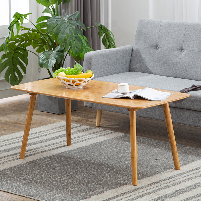 竹运天下楠竹北欧方桌子现代茶几