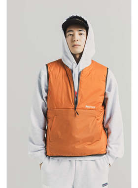 日本代购marmot土拨鼠25秋季防泼水防风中棉马甲背心MTFW25UVT026