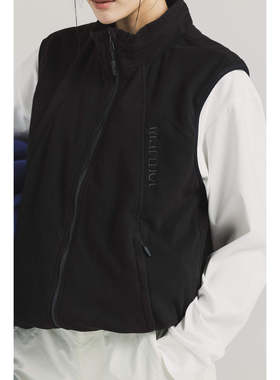 日本代购marmot土拨鼠25秋冬立领拉链抓绒马甲背心男MTFW25MFL035