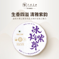 拍7发8六大茶山2024头春茶冰韵紫芽云南老树普洱生茶七子饼茶357g