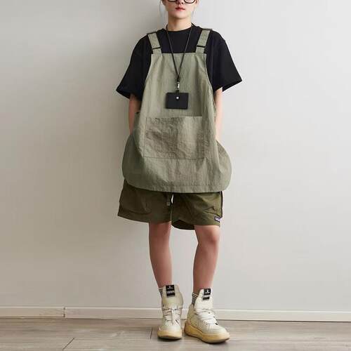 涤纶日式防污户外工装围裙不沾毛