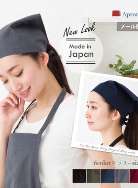 外贸ins韩版棉麻头巾餐厅三角巾