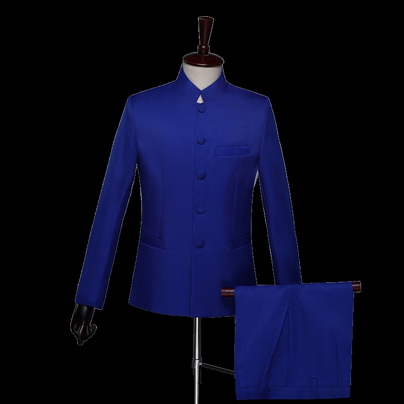 新选中山装立e领民国学生五四青年民国演出服套装大合唱演出服民