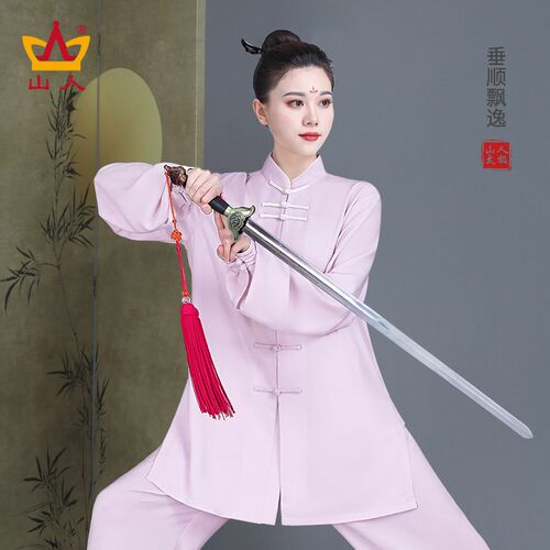 精选太极服女款新款高档八段锦练功服夏季男N士太极拳中式武术服