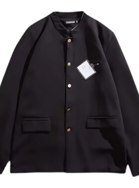 新选dk制服全套中山装男初中高中生热血高校服P潮流jk西服外套西