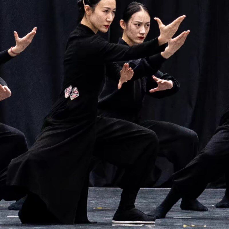 新品武术宗师咏春表演练功服舞蹈太极服I舞剧咏春水墨古典舞艺考