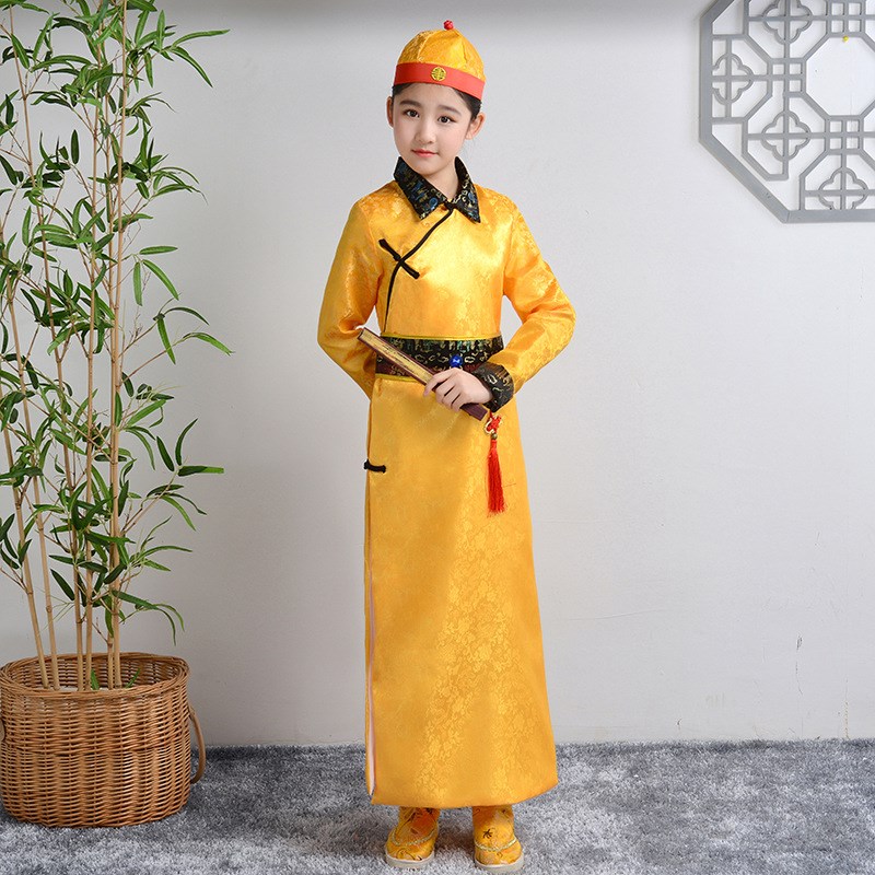 新选儿童表d演出服装小格格驾到跳舞蹈有一个姑娘俏皮还珠阿哥男