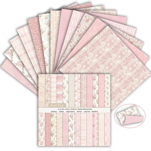 6寸双面图案纸 相册 剪贴本 junk journal 手账卡片背景纸