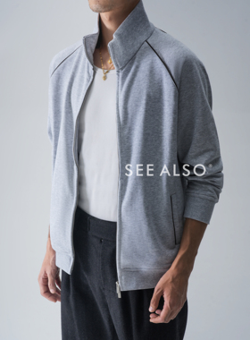 SEE ALSO『B.C高定系列』新贵老钱松弛真皮运动百搭休闲卫衣外套