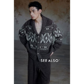 SEE 超精纺绵羊毛费尔岛单排扣保暖毛衣外套男 礼物 ALSO 国王