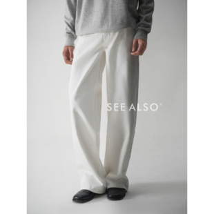 超精纺精梳棉赤耳原牛老钱新贵直筒牛仔裤 26SS黑标 ALSO SEE