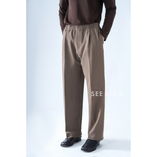 SEE ALSO『秋冬重磅回馈』新贵老钱风秋冬梭织直筒抽绳休闲西裤