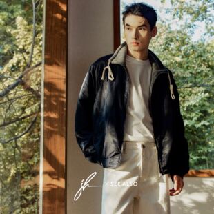 高定新贵老钱风领口抽绳立领百搭双面夹克外套 JH联名 SEE ALSO