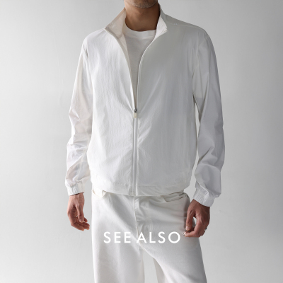 横纹肌理感微廓形冲锋衣夹克外套