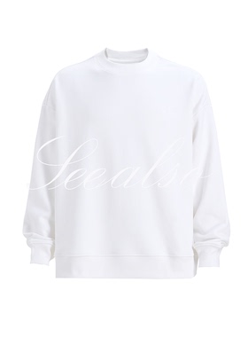 SEE ALSO 阿苏特染内部限定logo卫衣水洗做旧情侣阔版LD4283