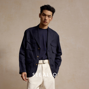 SEE ALSO『猎户西装』100%汉麻新贵老钱极简松弛早春休闲风衣外套