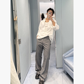 SEE 垂感百搭新贵老钱直筒显瘦休闲西裤 ALSO 超精纺丝光羊毛