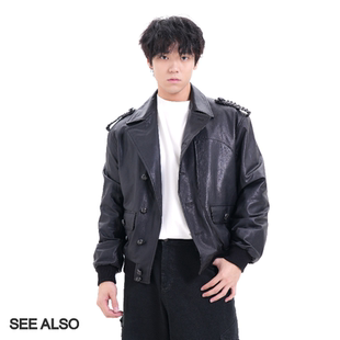 A2飞行服羊皮皮衣 秋冬秀款 水洗复古真皮夹克LD5009 ALSO SEE