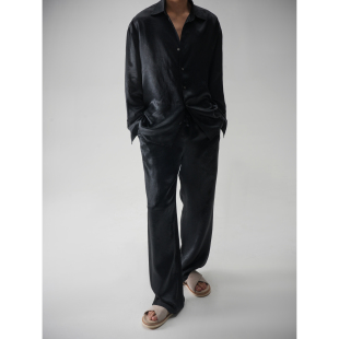 醋酸新贵老钱风家居服松弛感睡衣套装 SEE 100% 秀场上新 ALSO