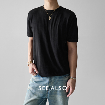 松弛感男潮短袖醋酸t恤2026新款