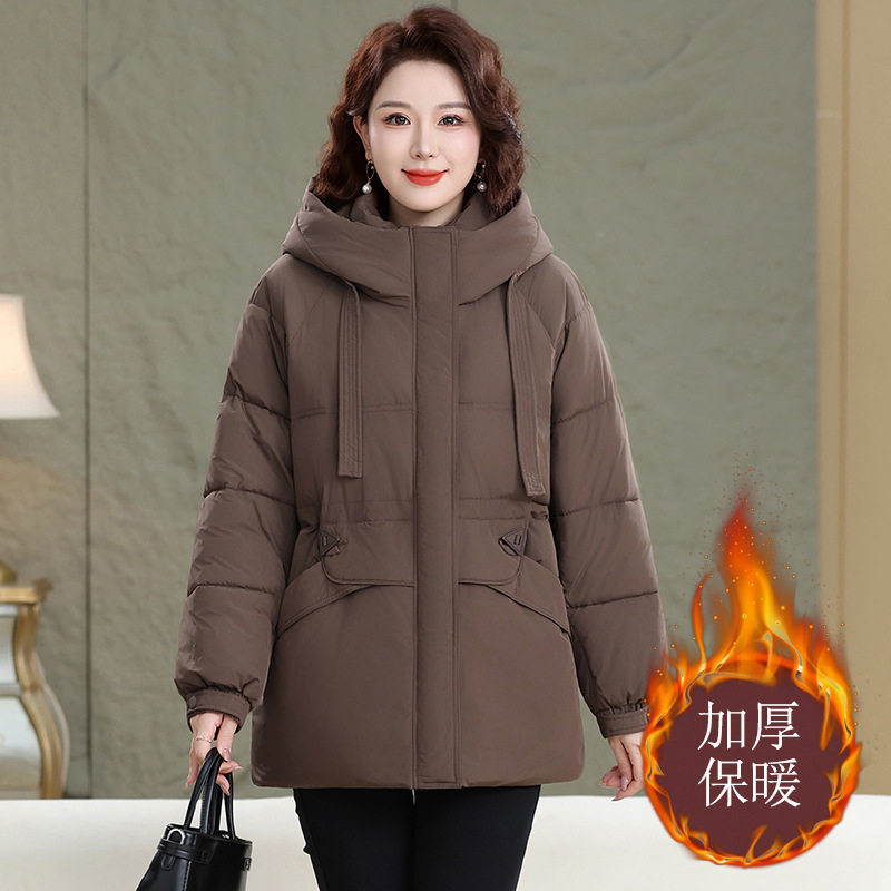 中老年人加厚棉衣女装加肥加大码胖妈妈装棉服老太太奶奶冬装外套