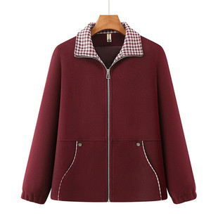 洋气胖老太太衣服 中老年人女装 200斤胖妈妈春装 外套特加肥加大码