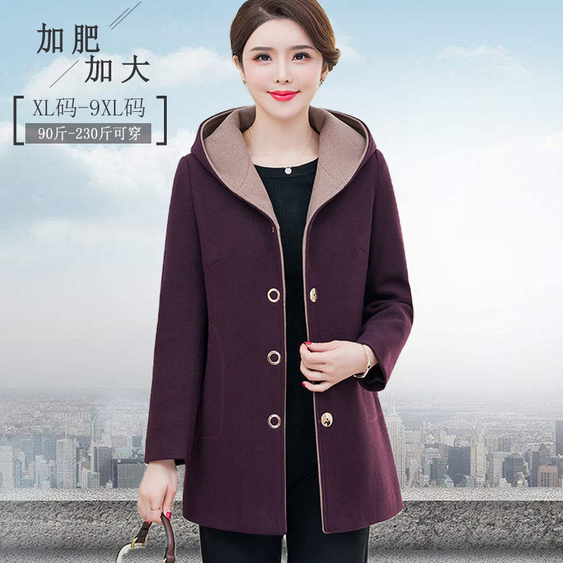 中老年特大码风衣外套妈妈装