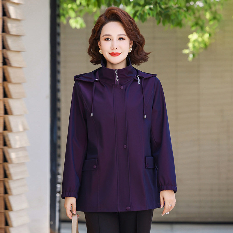特大码胖老婆婆外套2025春装新款
