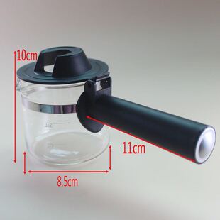 咖啡壶 通用TCL ACA意式 蒸汽压力咖啡机玻璃杯 型 耐高温玻璃杯