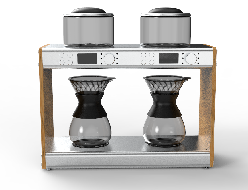 自动手冲咖啡机定制版上水调温调粉水比带电子秤旋转冲泡fika改装-封面