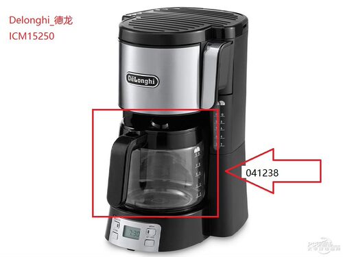 适配德龙咖啡机配件玻璃壶滤网