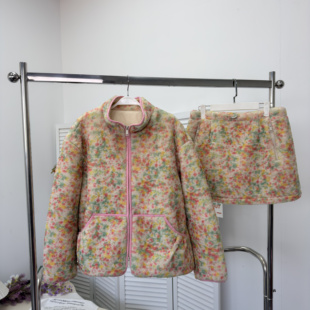 MONA爆款高级感毛毛外套洋气过年圣诞套装短裙小个子秋冬季新款