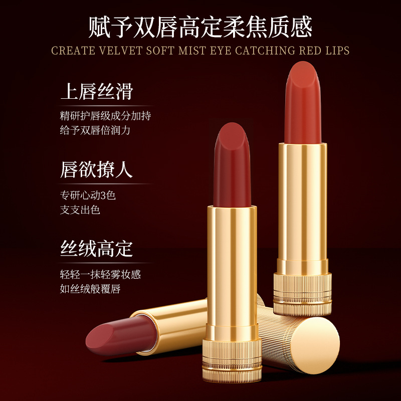 GAAR格安瑞持色唇膏法国唇部护理爆款唇膏触感丝滑至臻丝绒唇彩