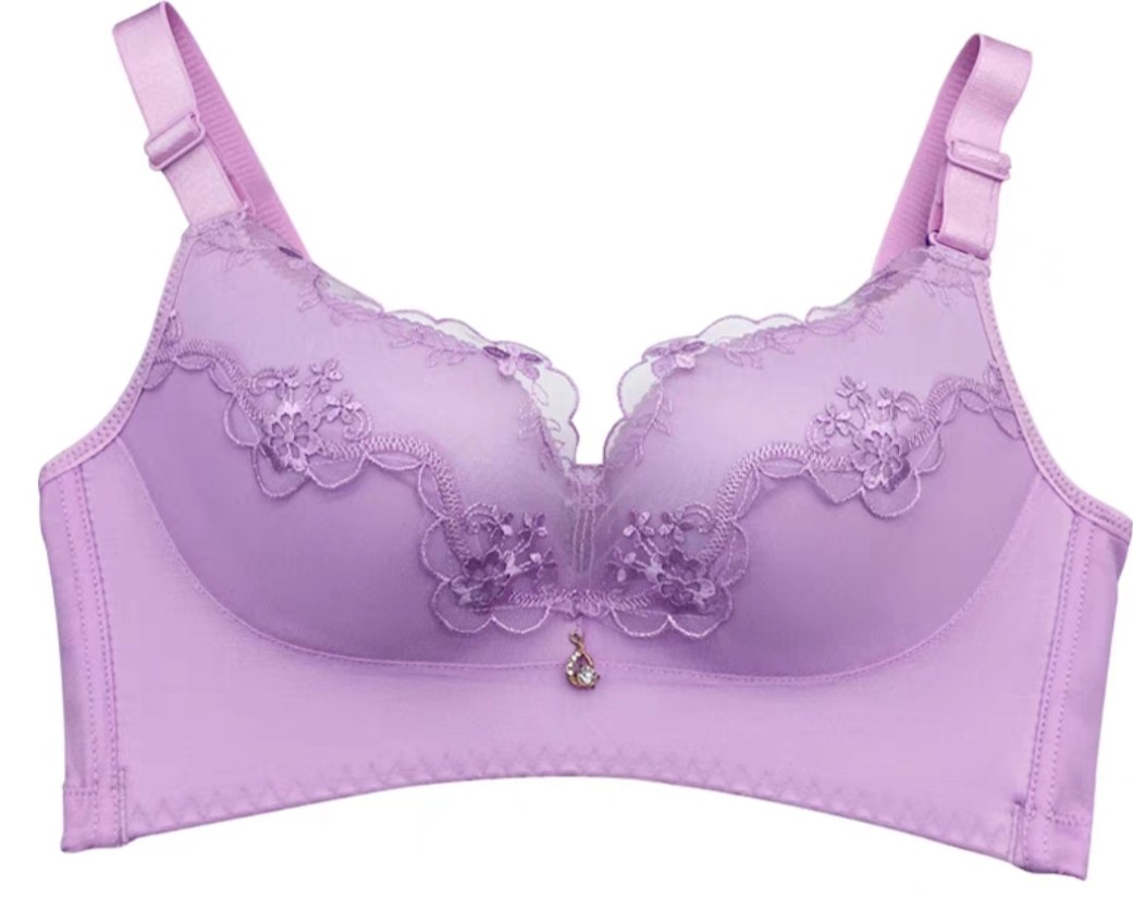 花仙子慕色天使无钢圈聚拢收副乳文胸套装上托透气舒服女无痕内衣