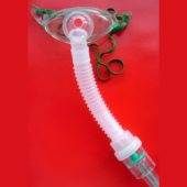 带延长管雾化气切氧气面罩 喉部吸氧面罩 气管切开雾化湿化面罩