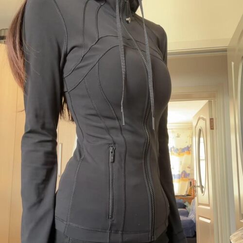 lulu原标Define瑜伽服连帽夹克外套上衣透气运动健身服春秋款女士