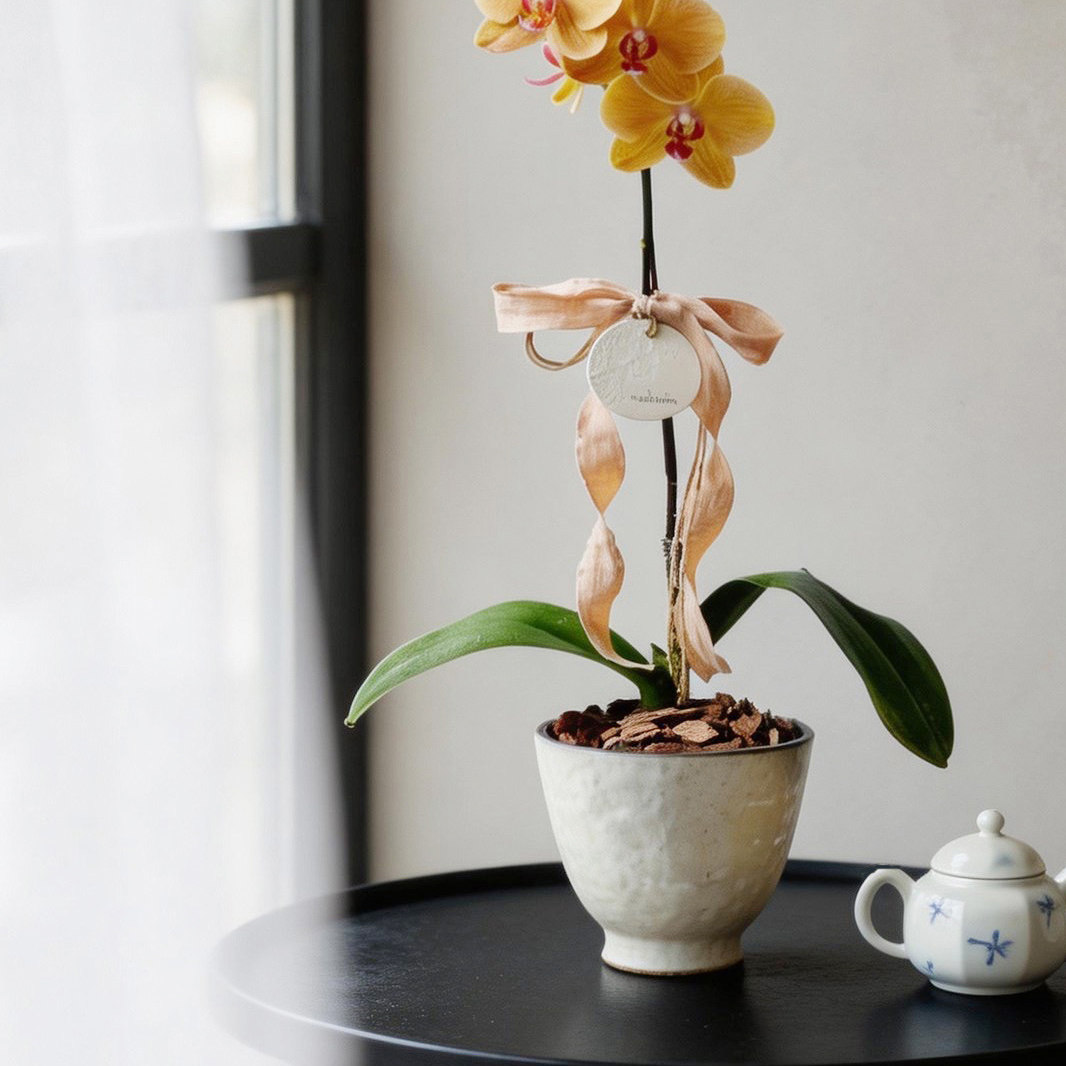 手作粗陶白花盆侘寂风绿植容器适配彩叶芋秋海棠家居软装摆件拂尘