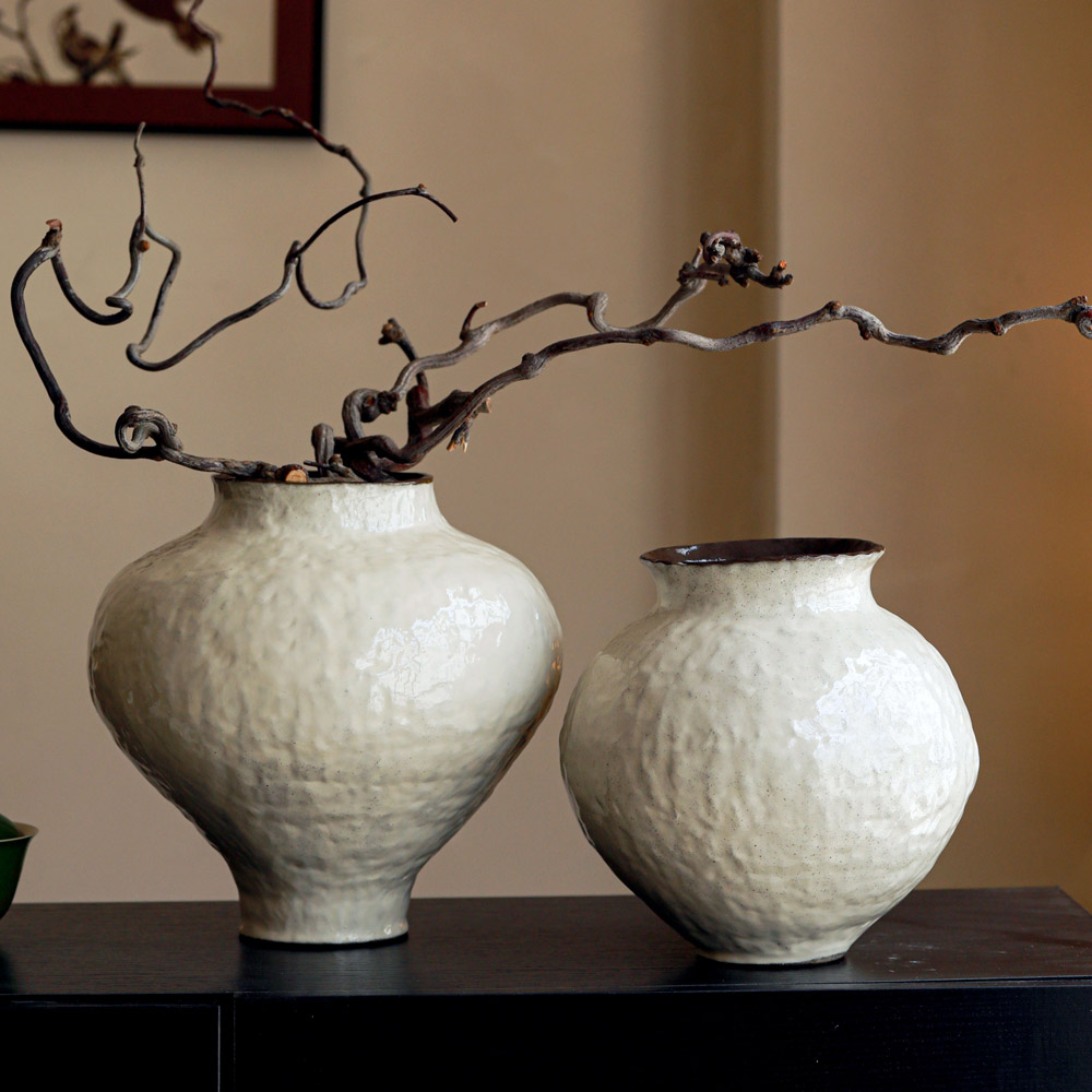 新中式景德镇花瓶客厅插花摆件