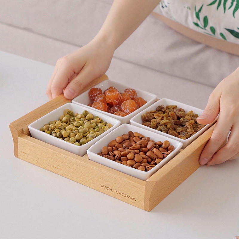 创意日式餐具客厅零食盘托盘水果盘点心盘餐盘KTV用分格盘小吃盘,餐饮具,盘,淘宝优惠券,粉丝福利购,淘宝优惠卷