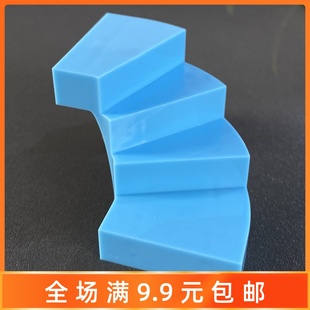 兼容乐高28466小颗粒积木零件6x6x4转角楼梯旋转楼梯建筑内饰配件