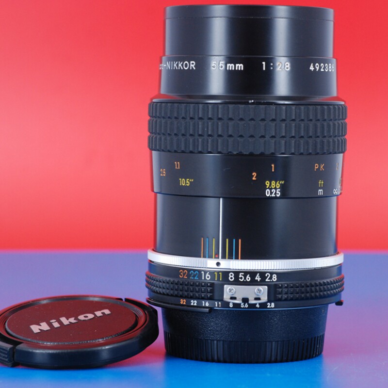 NIKON尼康AIS 55/2.8手动微距镜头尼康近摄接圈PK-11 PK-12 PK-13