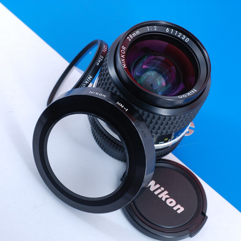 NIKON酒吧之眼尼康ais 28/2手动广角镜头AUTO N.C28mm F2风景全幅