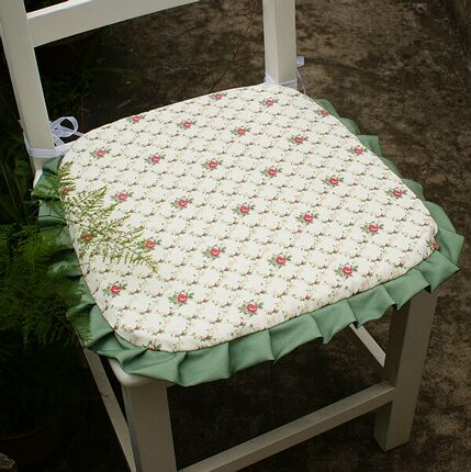 湛蓝 可拆洗彩虹条纹餐椅坐垫/餐桌椅垫椅套/马蹄垫座垫 餐椅垫