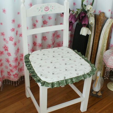 湛蓝 可拆洗彩虹条纹餐椅坐垫/餐桌椅垫椅套/马蹄垫座垫 餐椅垫