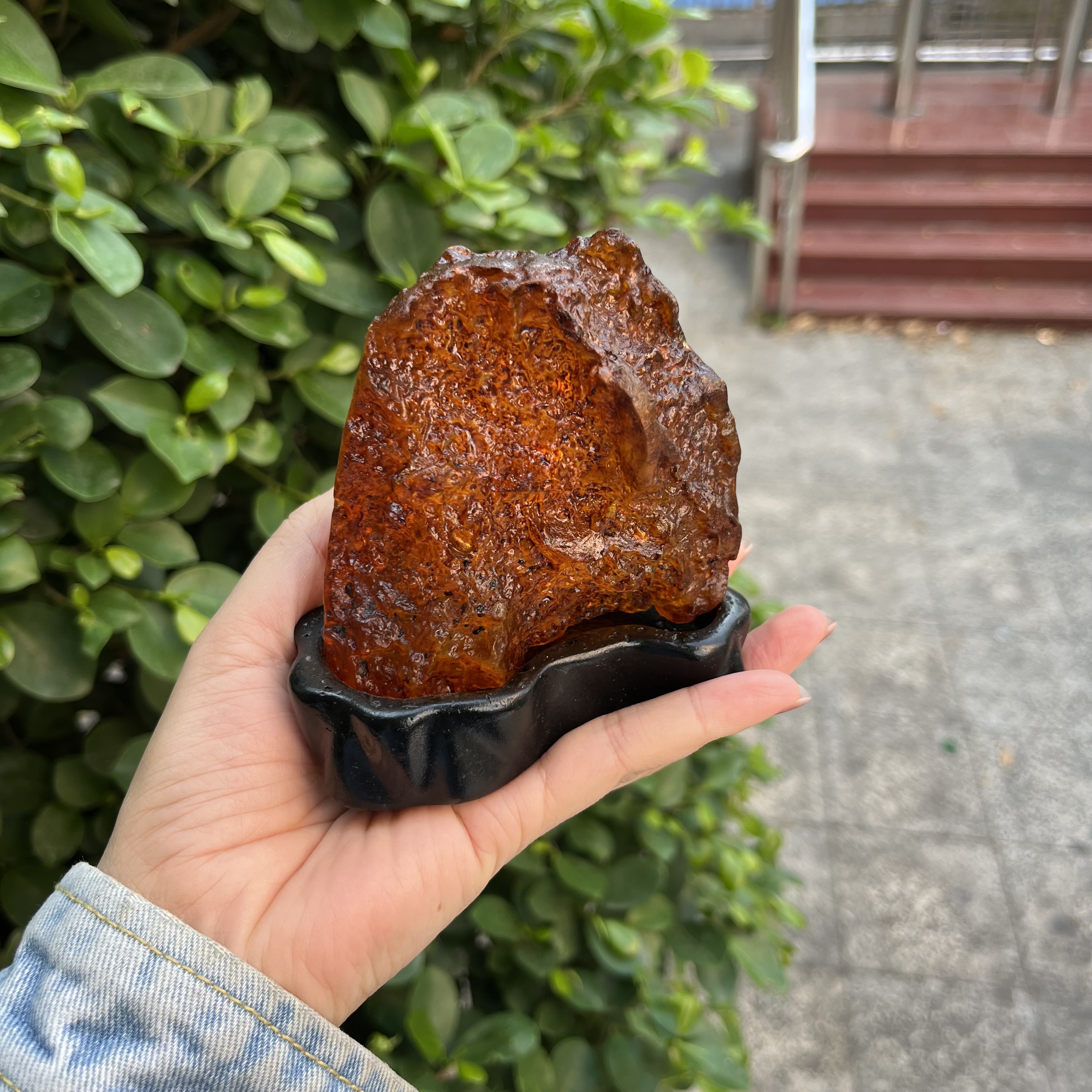 人工琥珀蜜蜡原石摆件老皮摆件居家饰品装饰品送礼